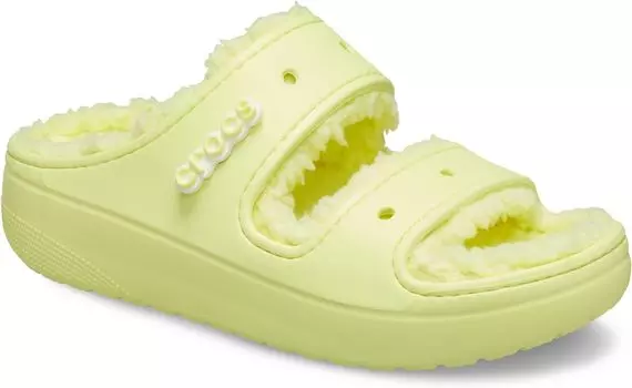 Сандалии на плоской подошве Classic Cozzzy Sandal Crocs, цвет Sulphur