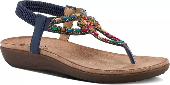 Сандалии на плоской подошве Crema Patrizia, темно-синий