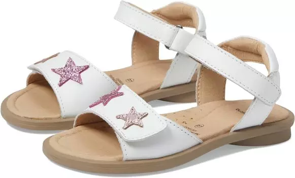 Сандалии на плоской подошве Dazzle Old Soles, цвет Snow/Pink Frost/Glam Pink