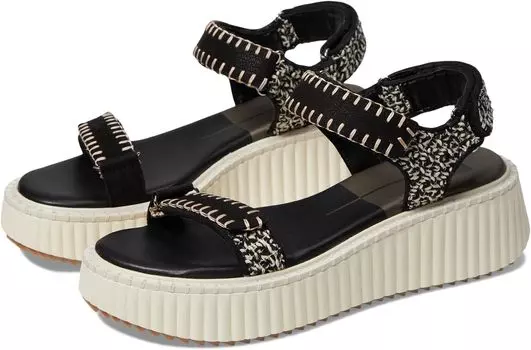 Сандалии на плоской подошве Debra Dolce Vita, цвет Black/White Nubuck