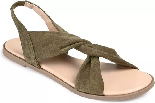 Сандалии на плоской подошве Deleece Journee Collection, зеленый