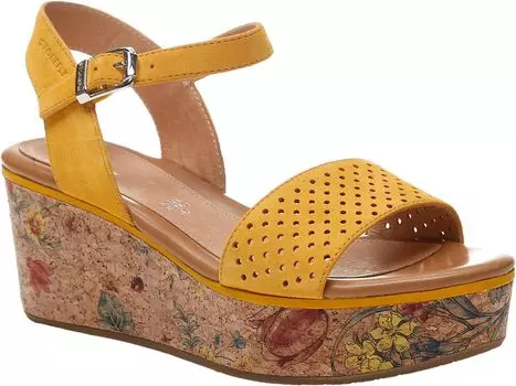 Сандалии на плоской подошве Diva 4 Velour Stonefly, цвет Golden Rod