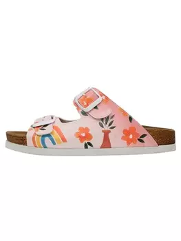 Сандалии на плоской подошве Dogo Stella Sandalen - Flowers and Fruits, бежевый