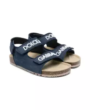 Сандалии на плоской подошве Dolce & Gabbana, синий