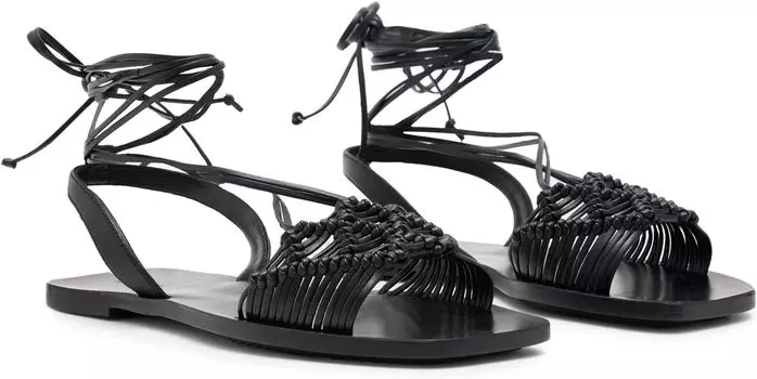 Сандалии на плоской подошве Donna Sandals AllSaints, черный