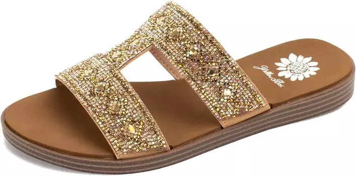 Сандалии на плоской подошве Dublin Yellow Box, цвет Tan