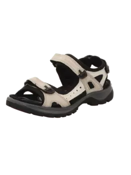 Сандалии на плоской подошве Ecco Sandaletten Tiefenfubett Recoffroad, цвет atmosphere/ice white/black