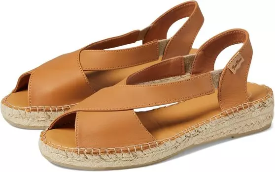 Сандалии на плоской подошве Elda-P Toni Pons, светло-коричневая кожа