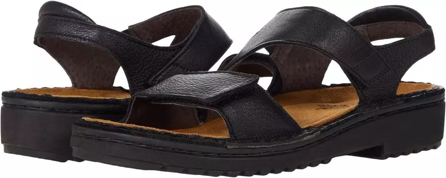 Сандалии на плоской подошве Enid Naot, цвет Jet Black Leather