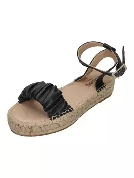 Сандалии на плоской подошве Espadrij l'orginale Sandaletten NIMES RUFFLE HIGH, черный