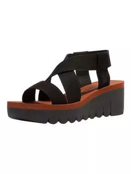 Сандалии на плоской подошве Fly London, цвет schwarz/braun