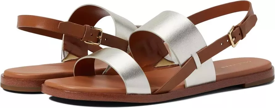 Сандалии на плоской подошве Flynn Flat Sandal Cole Haan, цвет Gold/Honey