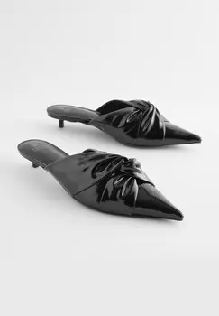 Сандалии на плоской подошве FOREVER COMFORT POINT TOE KNOT- REGULAR FIT Next, черный