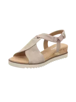 Сандалии на плоской подошве Gabor Comfort Sandaletten Bequem Abs Bis 40 Genua, цвет muschelkork/crem