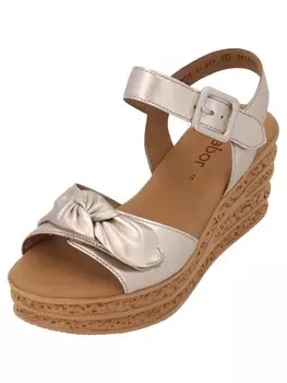 Сандалии на плоской подошве Gabor, цвет puder