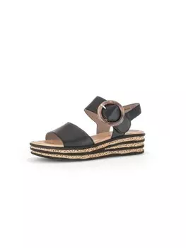 Сандалии на плоской подошве Gabor Fashion Keilsandaletten, черный