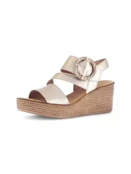 Сандалии на плоской подошве Gabor Fashion, золотой