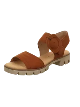 Сандалии на плоской подошве Gabor Sandaletten Elegant Abs Bis 45, цвет brandy