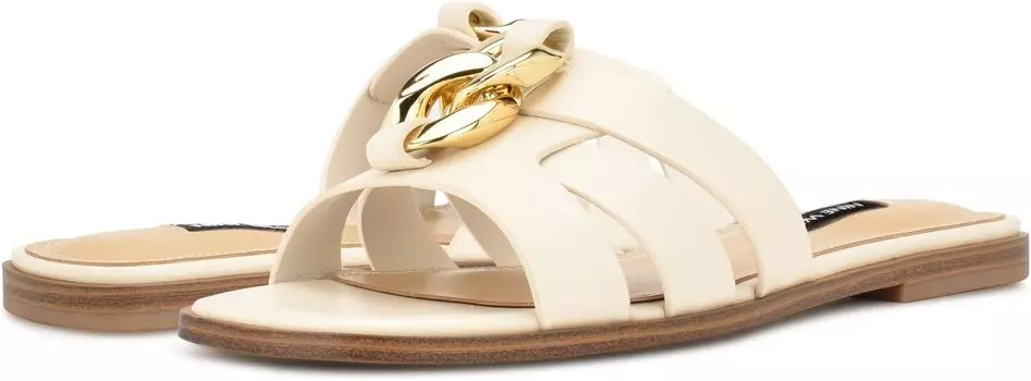 Сандалии на плоской подошве Ganlee 3 Nine West, цвет Chic Cream