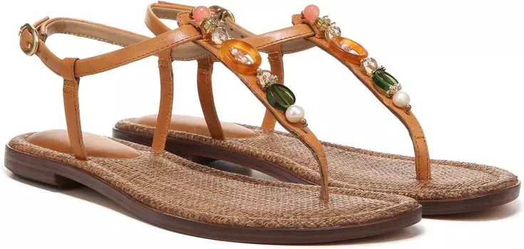 Сандалии на плоской подошве Gigi Retro Sam Edelman, цвет Natural Custom