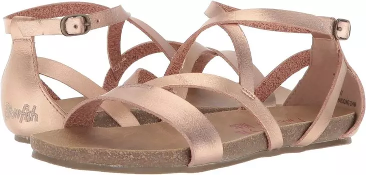 Сандалии на плоской подошве Gorgeous-K Blowfish Malibu, цвет Pearl Rose Gold Dyecut PU