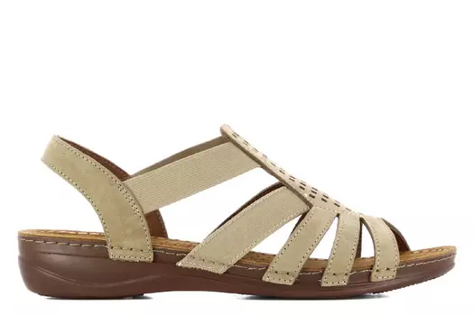 Сандалии на плоской подошве горят Casas, бежевый