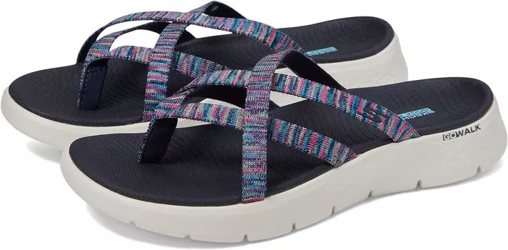 Сандалии на плоской подошве GOwalk Flex Sandal - Spotlight Strappy Sandal SKECHERS Performance, цвет Navy/Multi
