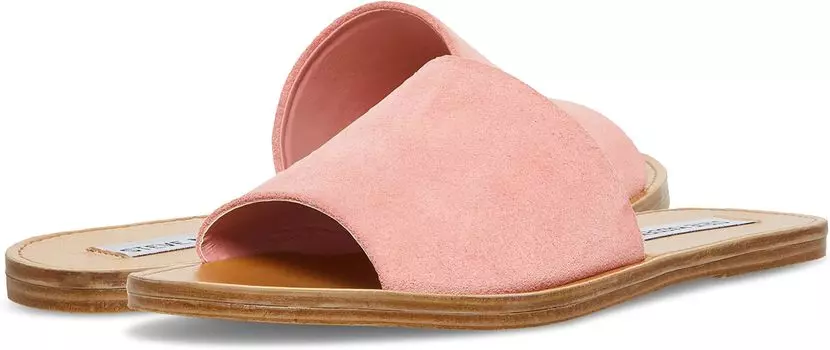 Сандалии на плоской подошве Grace Slide Sandal Steve Madden, цвет Light Pink Suede
