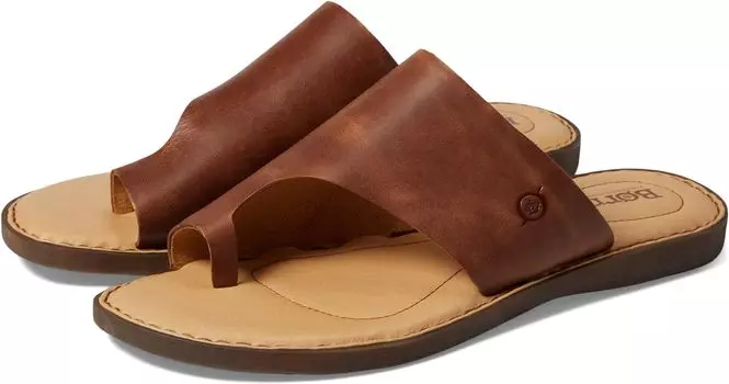 Сандалии на плоской подошве Hinti Born, цвет Brown Full Grain Leather