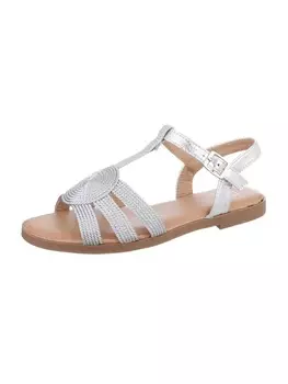 Сандалии на плоской подошве Ital-Design, серебряный