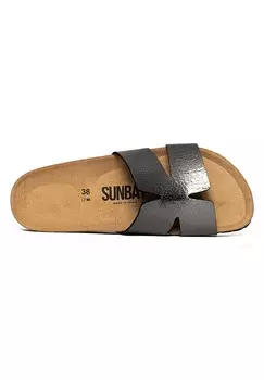 Сандалии на плоской подошве JEEL SUNBAY, серый металлик