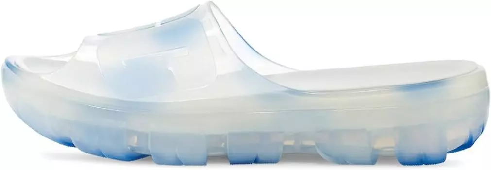 Сандалии на плоской подошве Jella Clear Watercolors Slide UGG, цвет Cloudy Sky