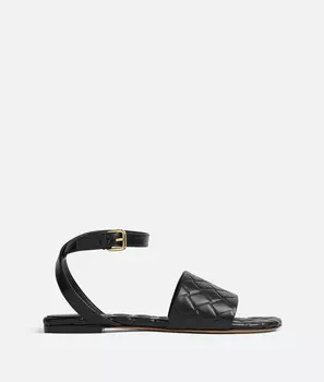 Сандалии на плоской подошве Эми Bottega Veneta, черный