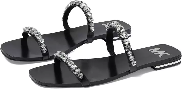 Сандалии на плоской подошве Jessa Flat Sandal MICHAEL Michael Kors, черный
