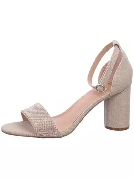 Сандалии на плоской подошве La Strada, металлик