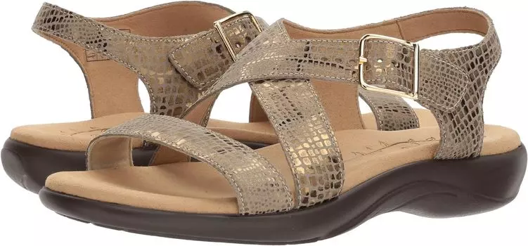 Сандалии на плоской подошве Laguna SAS, цвет Olive Gold