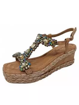 Сандалии на плоской подошве LAURA VITA, бежевый