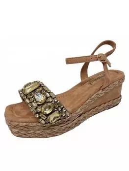 Сандалии на плоской подошве LAURA VITA, бежевый