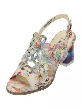 Сандалии на плоской подошве LAURA VITA, цвет jaune