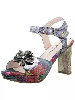 Сандалии на плоской подошве LAURA VITA, разноцветный