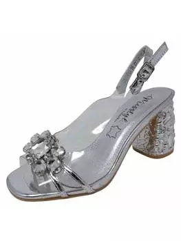 Сандалии на плоской подошве LAURA VITA, серебряный