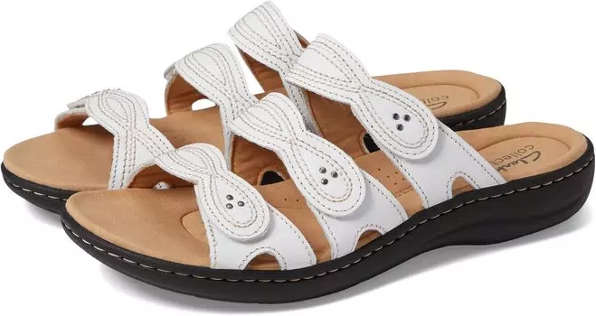 Сандалии на плоской подошве Laurieann Ayla Clarks, белая кожа
