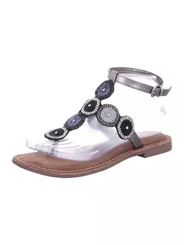 Сандалии на плоской подошве Lazamani, черный