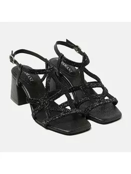 Сандалии на плоской подошве Lazamani Leder Sandaletten, черный