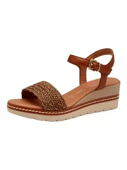 Сандалии на плоской подошве Marco Tozzi, коричневый