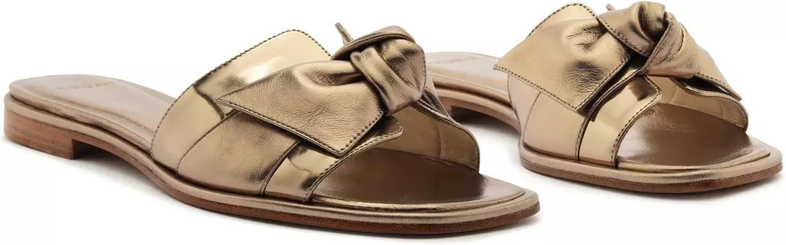 Сандалии на плоской подошве Maxi Clarita Holidays Alexandre Birman, золото