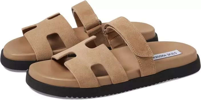 Сандалии на плоской подошве Mayven Steve Madden, цвет Taupe Suede