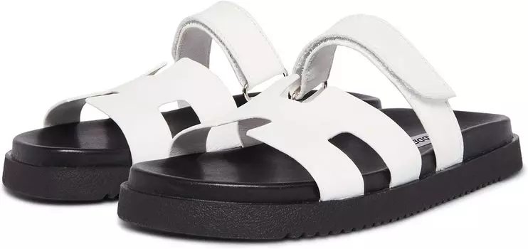 Сандалии на плоской подошве Mayven Steve Madden, цвет White/Black