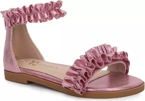 Сандалии на плоской подошве Miss Ava Yosi Samra, цвет Pink Metallic