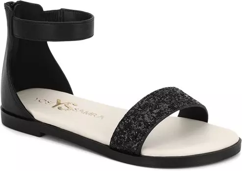 Сандалии на плоской подошве Miss Cambelle Glitter Yosi Samra, черный